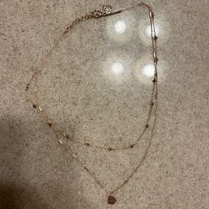 Kendra Scott Rose Gold Double Strand Necklace